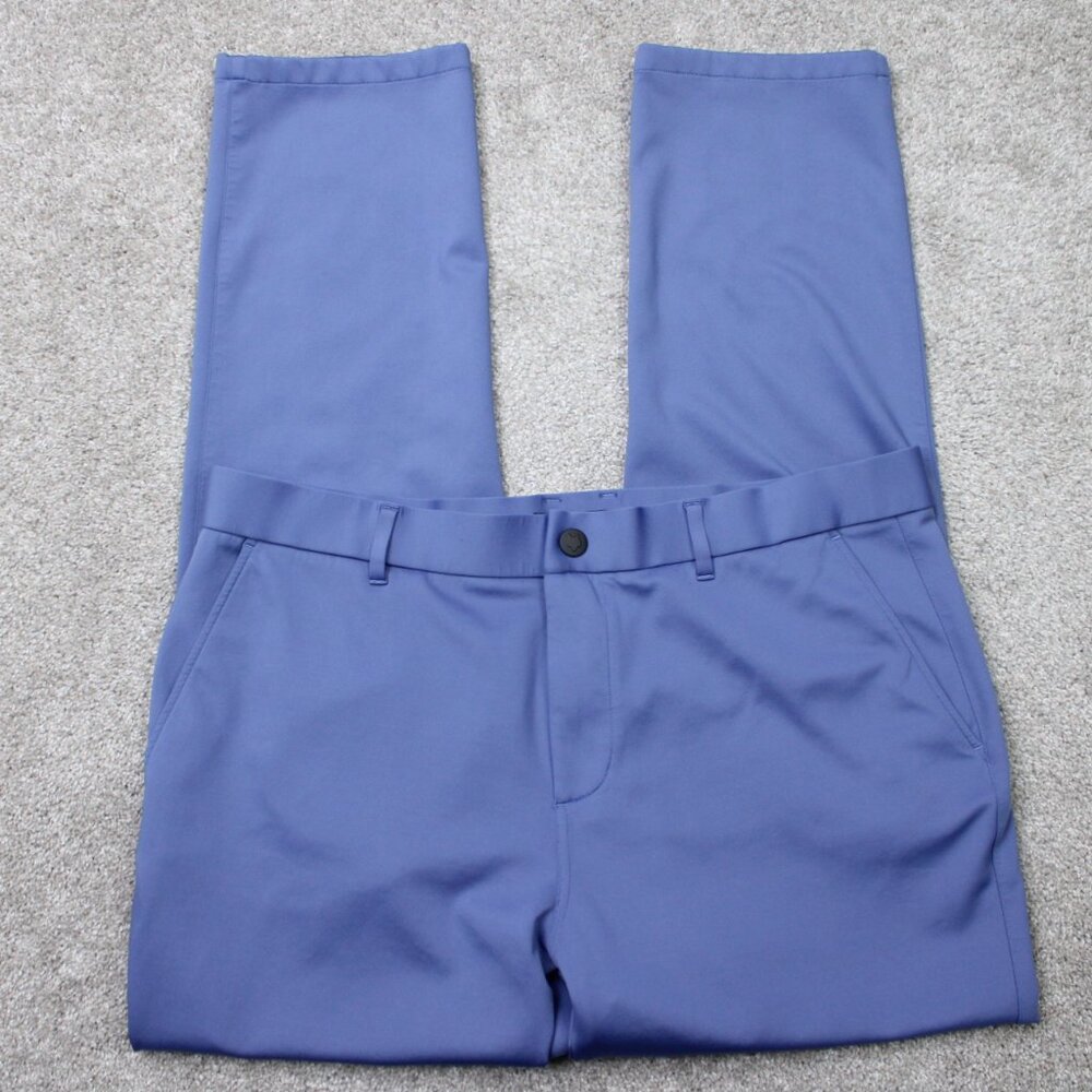Greyson Pants Mens 38x32 Blue Montauk Golf Performance Nylon/Cotton Stretch